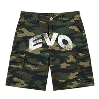 CAMOU SHORT - FRONT PRINT (WHITE)