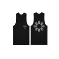 BLACK TANK TOP - SUN (WHITE)