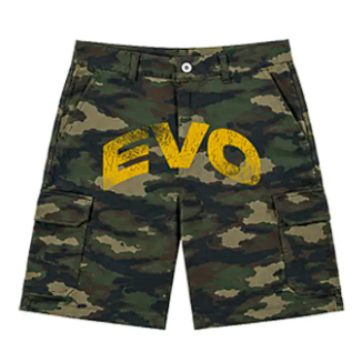 CAMOU SHORT - FRONT PRINT (YELLOW)
